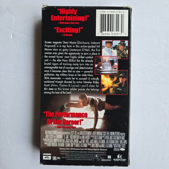 G.I. Jane VHS Demi Moore Action Drama Movie 1997 Ridley Scott Film - Picture 15 of 16